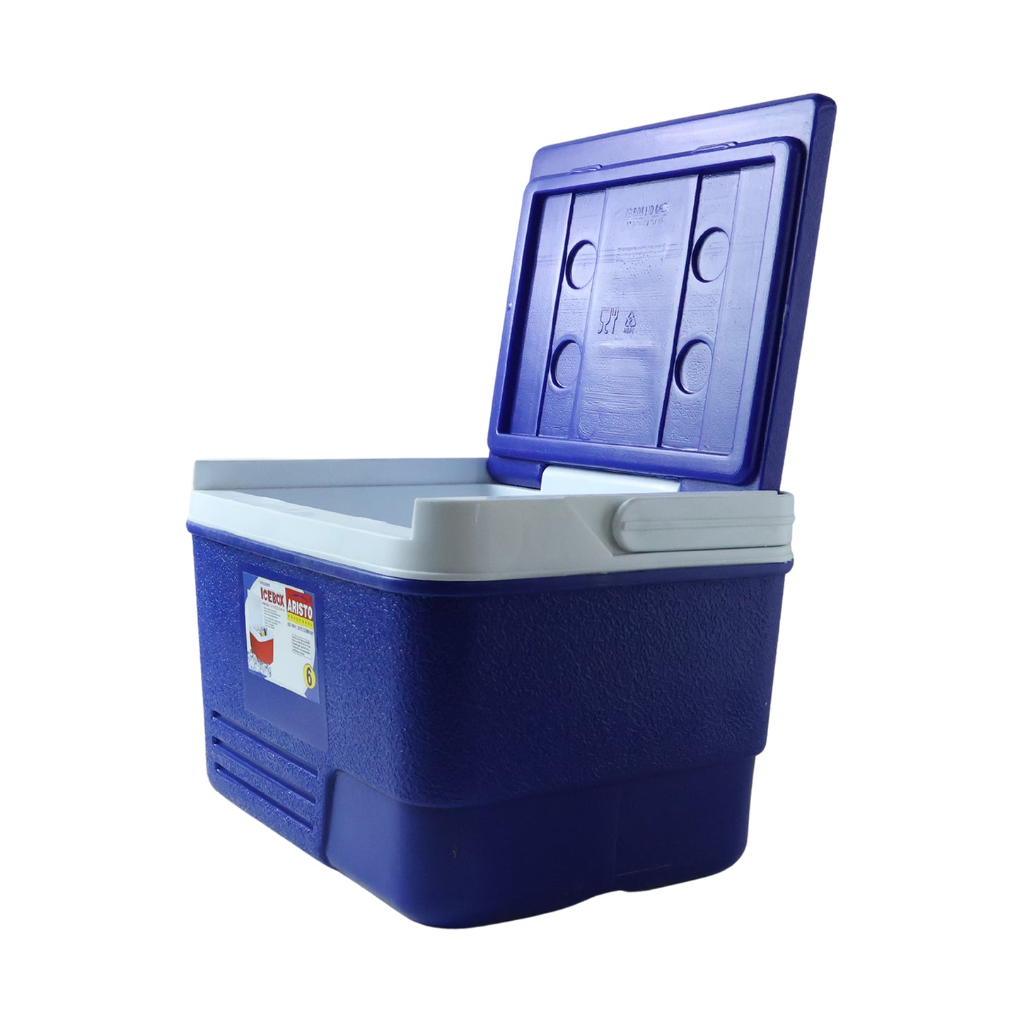 Portable Insulated Ice Cooler Box With Carry Handle (1 Pc Blue  6ltr)
