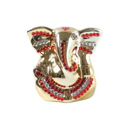 Golden Lord Ganesha Idol Decorative Showpiece (1 Pc)