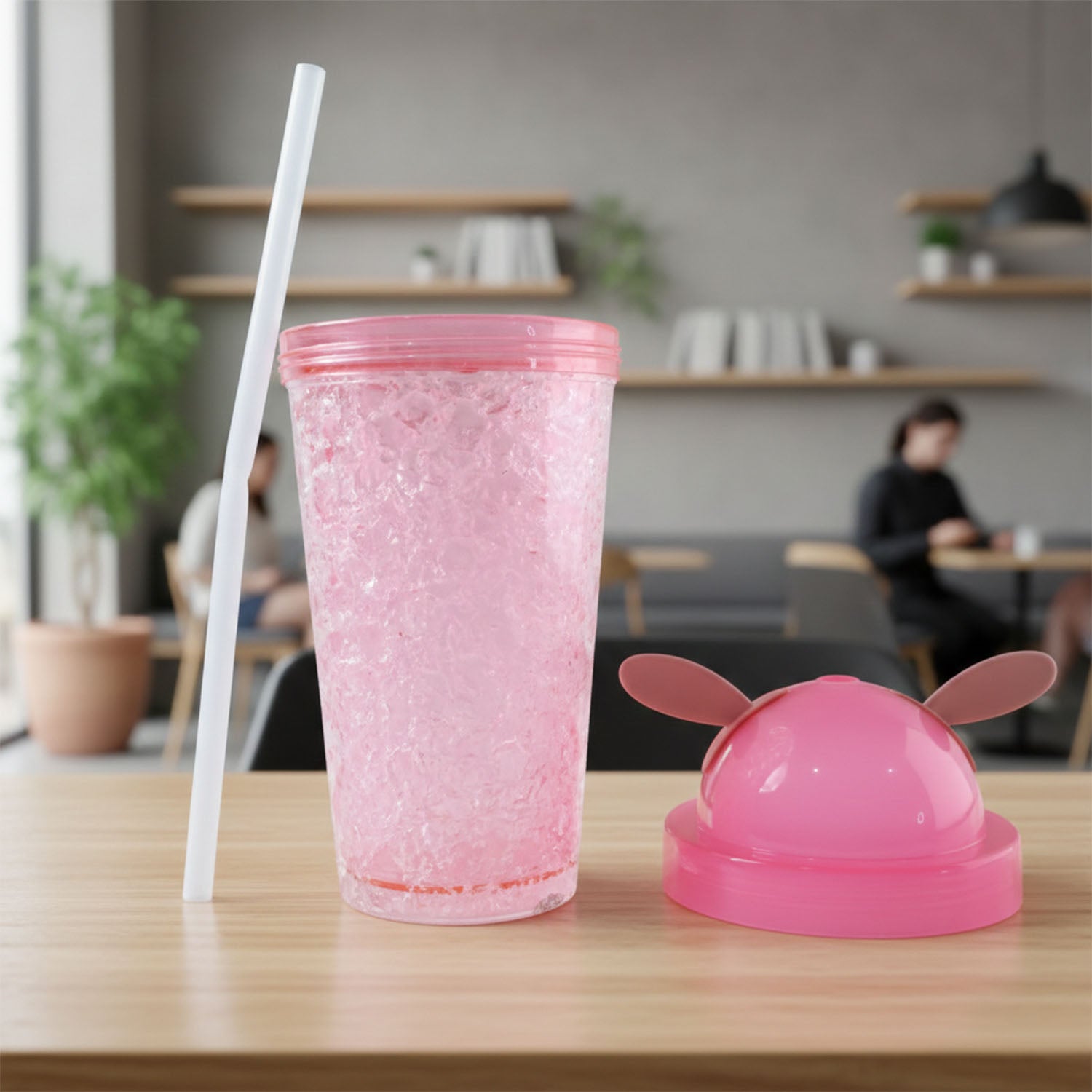Cute Bunny Ear Design  Tumbler Sipper Bottle (500 Ml 1 Pc)
