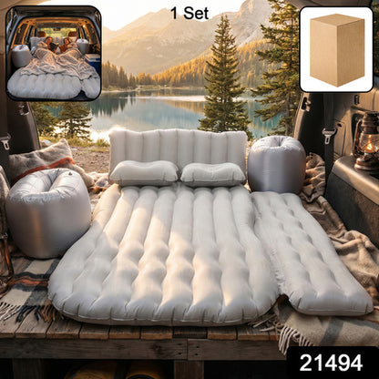Portable Car Air Mattress Bed Set With 2 Pillows And Air Pump