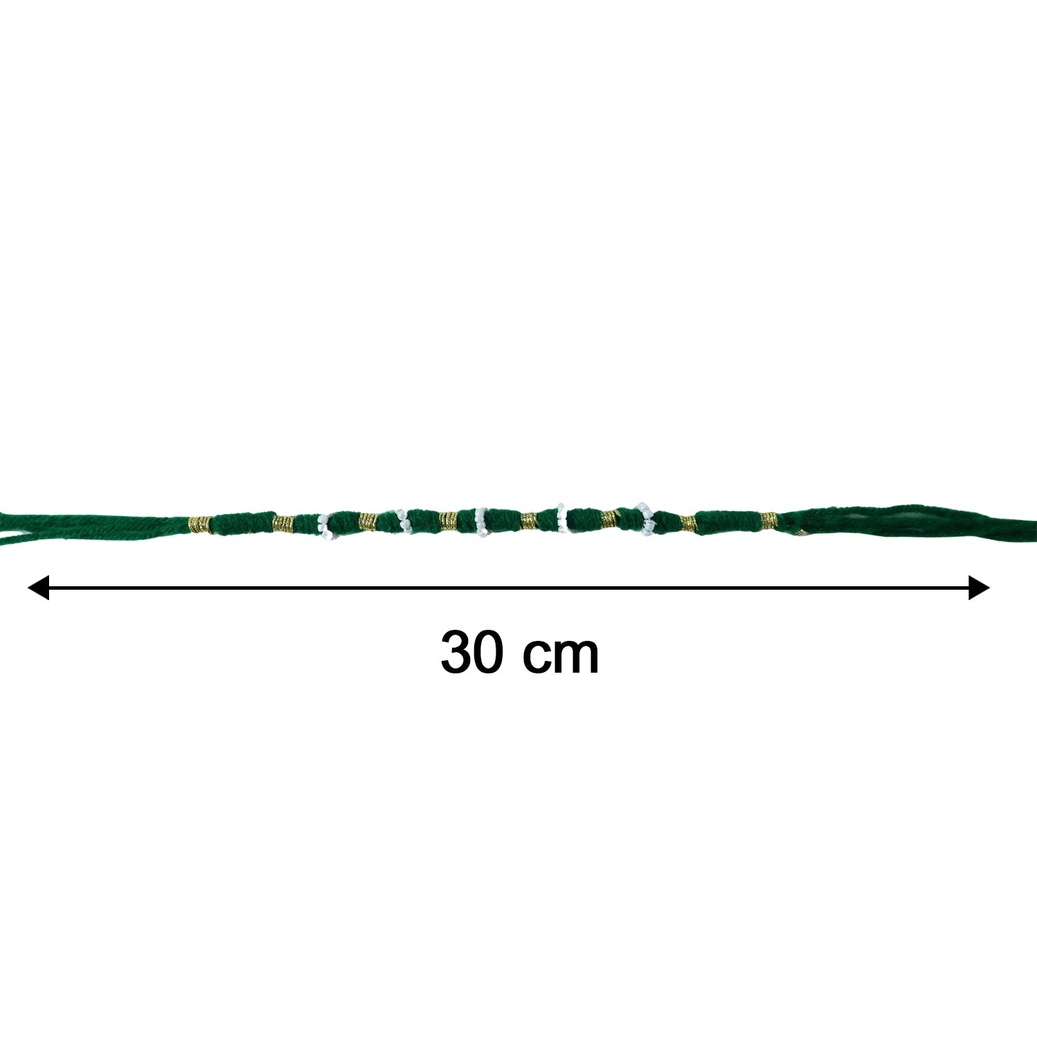 Traditional Green Pearl Beaded Rakhi (1 Pc Mix Color)