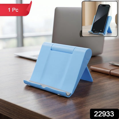 Plastic Foldable Mobile Phone Stand For Desk Use And Video Calls (1 Pc)
