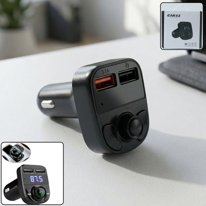 Wireless Car Charger With Dual Usb Fast Charging Ports 1 Pc