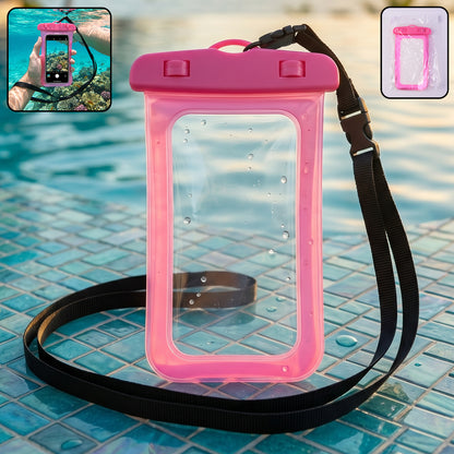 Waterproof Mobile Pouch Cover  1 Pc Universal Sealed Phone Case With Lanyard