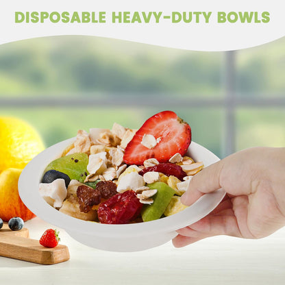 Vegnar Disposable Food Serving Bowl Set Of 10 Pieces 360 Ml Capacity