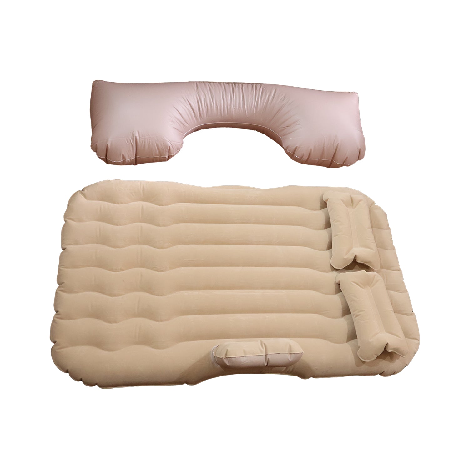Car Air Mattress Bed Set With Inflatable Pillows And Cushions (1 Set  Mix Design)