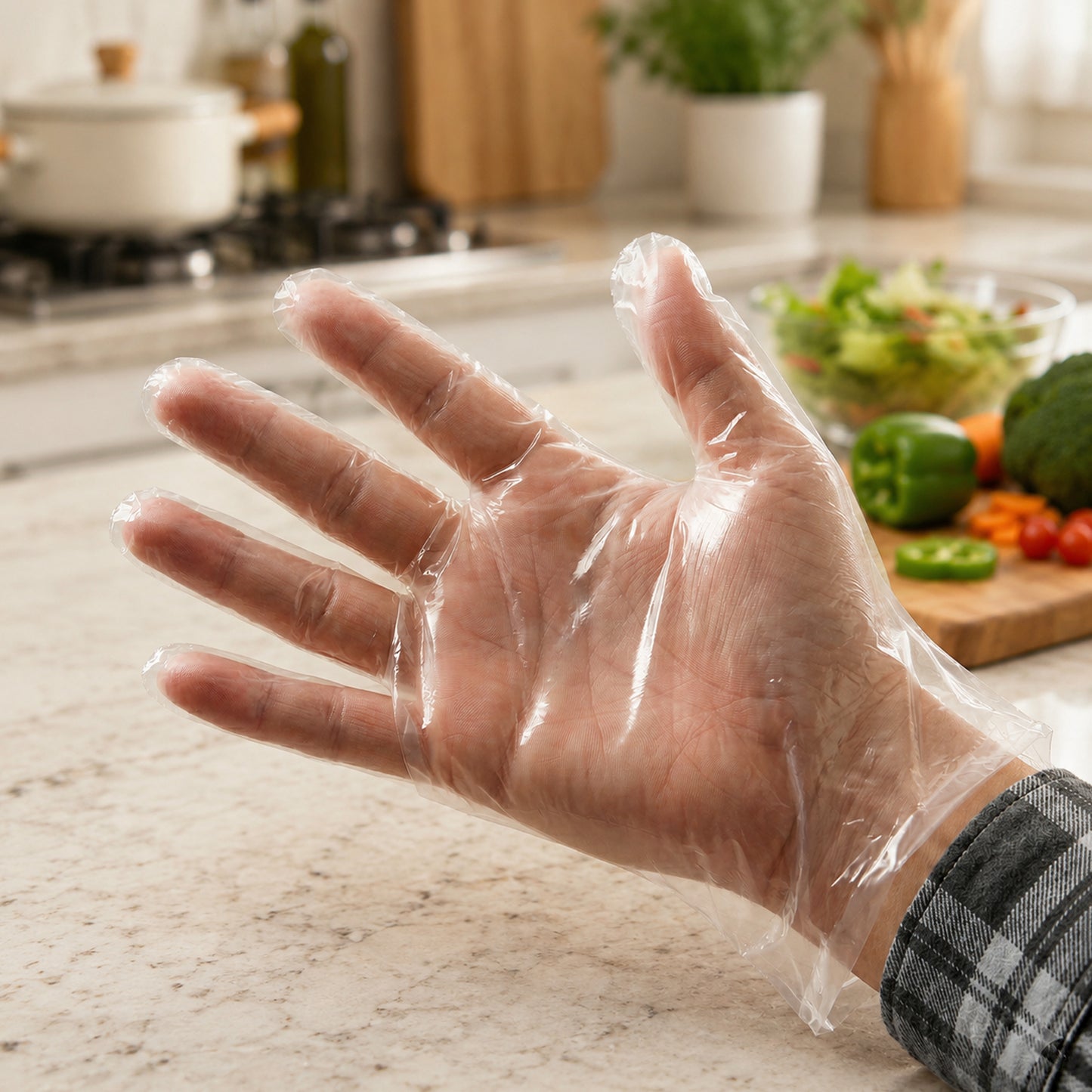 Disposable Small Plastic Gloves (100 Pc)