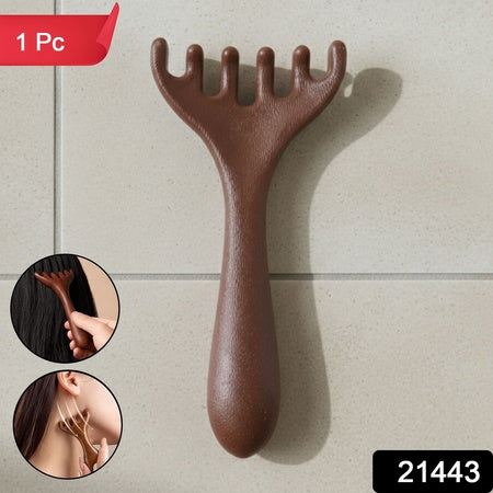 Manual Wooden Style Head  Neck Scalp Massager (1 Pc)