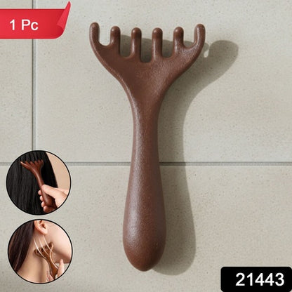 Manual Wooden Style Head  Neck Scalp Massager (1 Pc)