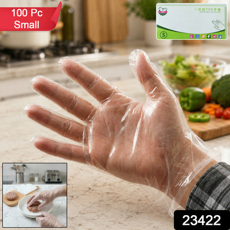 Disposable Small Plastic Gloves (100 Pc)