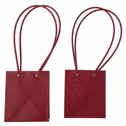 Stylish Foldable Flower Packaging Bag With Handle For Bouquet And Gifting (1 Pc)