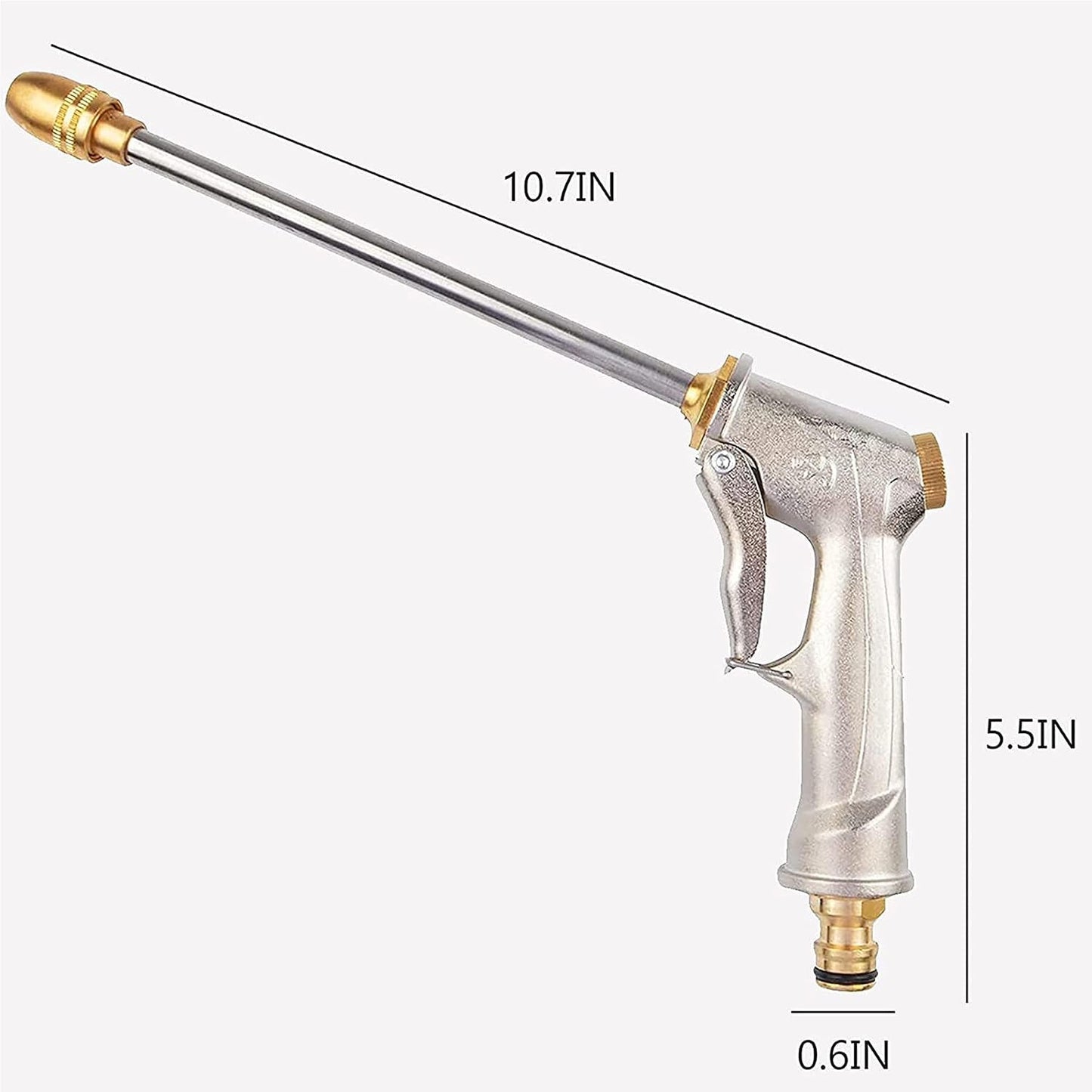 High Pressure Metal Water Gun  Powerful Cleaning  Garden Use