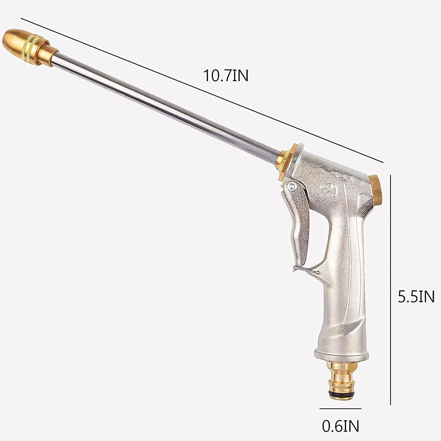 High Pressure Metal Water Gun  Powerful Cleaning  Garden Use