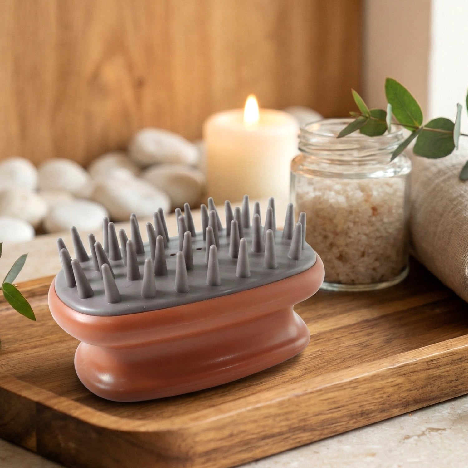 Manual Scalp Massage Shampoo Brush (1 Pc)