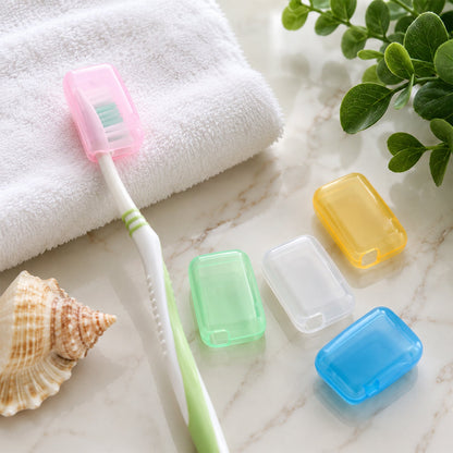Toothbrush Head Cover Caps Anti Dust Travel Brush Protector (5 Pcs)