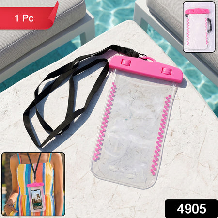 Waterproof Mobile Pouch Cover  1 Pc Universal Sealed Phone Case With Lanyard