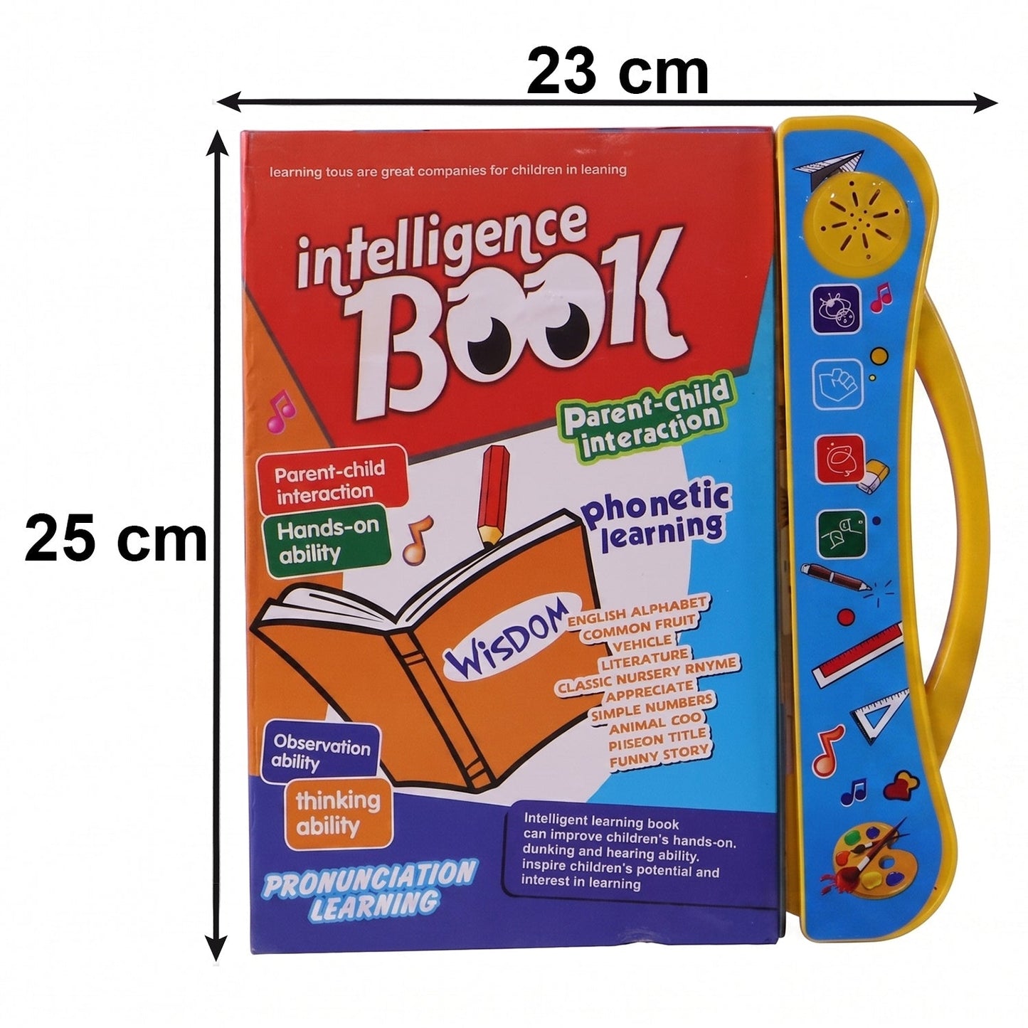 Kids Intelligence Learning Sound Book With Pen For Phonics And Numbers (1 Set)