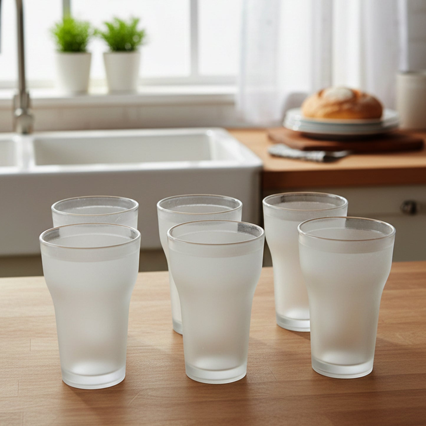 Prexo Unbreakable Plastic Drinking Water Glass (6 Pc Set 300 Ml Approx)