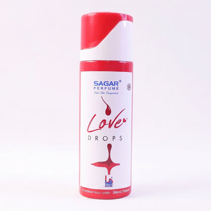 Sagar Love Drops Perfume Deodorant Body Spray Long Lasting (200 Ml)