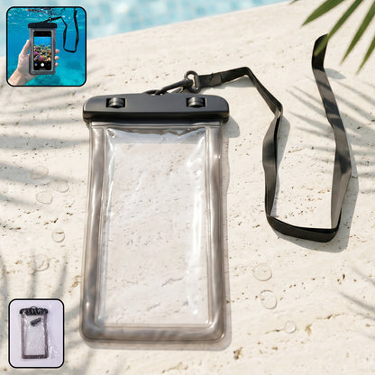 Waterproof Mobile Pouch Cover  1 Pc Universal Sealed Phone Case With Lanyard
