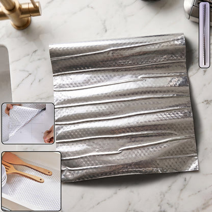 Aluminium Foil Paper Roll Kitchen Wrapping Food Storage Cooking Baking (1 Pc)