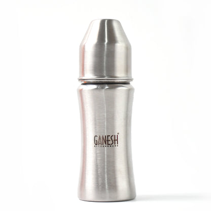 8173 Ganesh Stainless Steel Baby Feeding Bottle Milk Bottle For New Born  Infants  Toddler Up To 3 Years Bfa Free (250 Ml Approx)