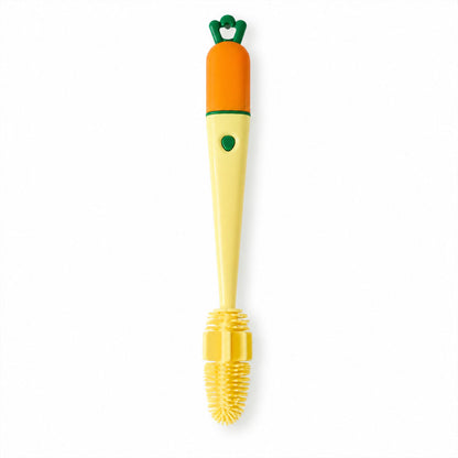 4 In 1 Silicone Bottle Cleaning Brush With Nipple Brush Long Handle (1 Pc)