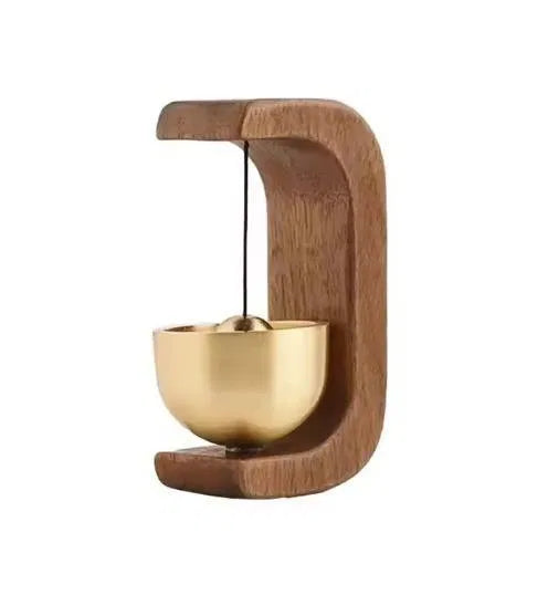 AuraBell – Minimalist Brass & Wooden Harmony Chime