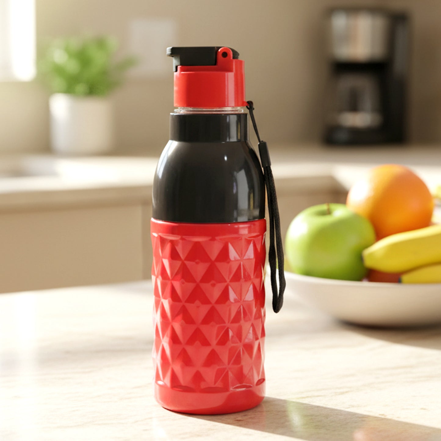 Plastic 1000 Ml Approx Sports Water Bottle (1 Pc)