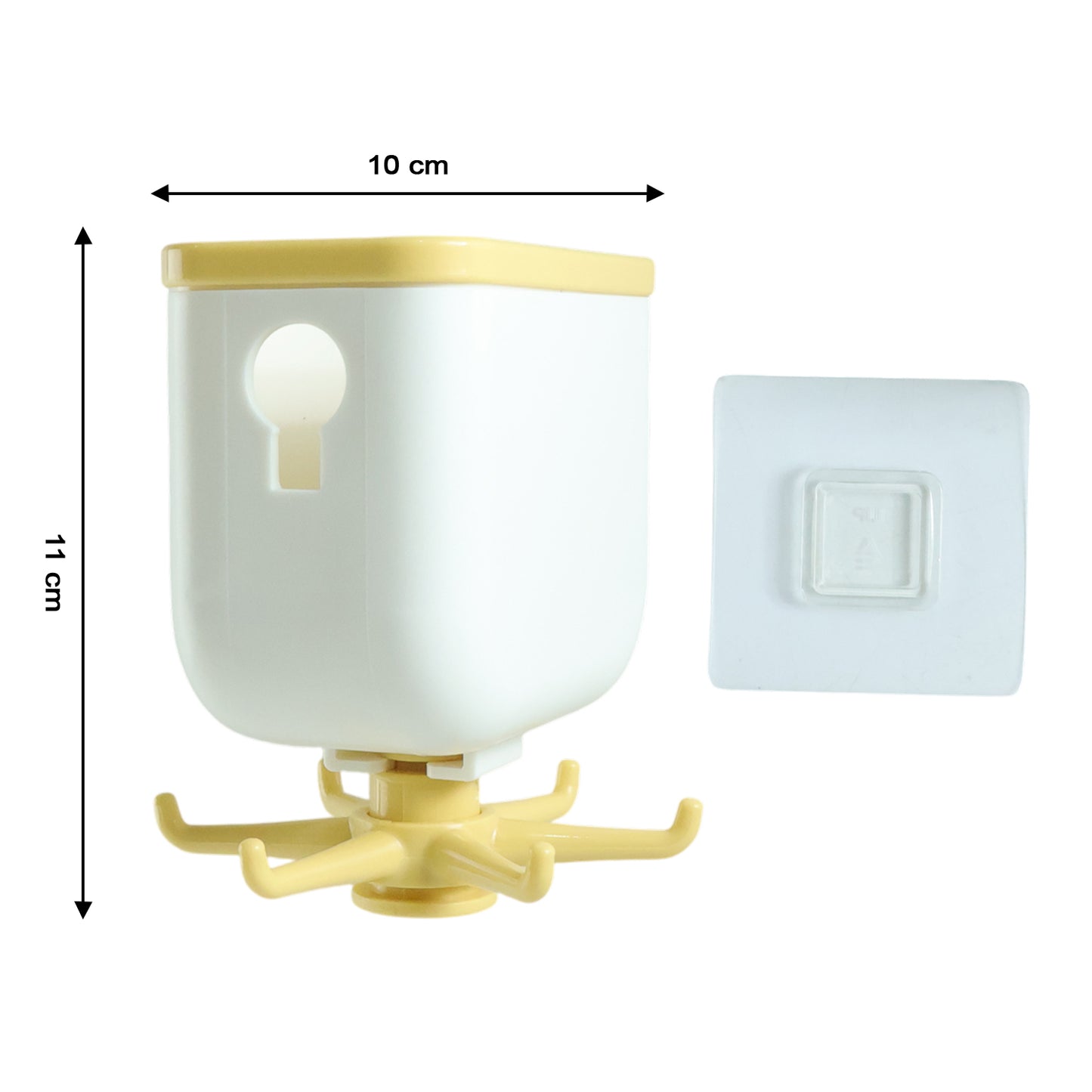 360 Rotating Storage Heavy Duty Sticky Wall Hook (1 Pc)