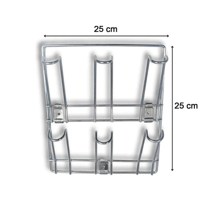 Wall-mounted Stainless-steel Cup  Mug Holder Rack (25 X 25 Cm 1 Pc)