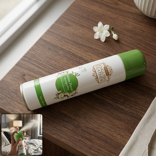 Next English Leather White Floral Rajnigandha Air Freshener Spray Home (220ml)
