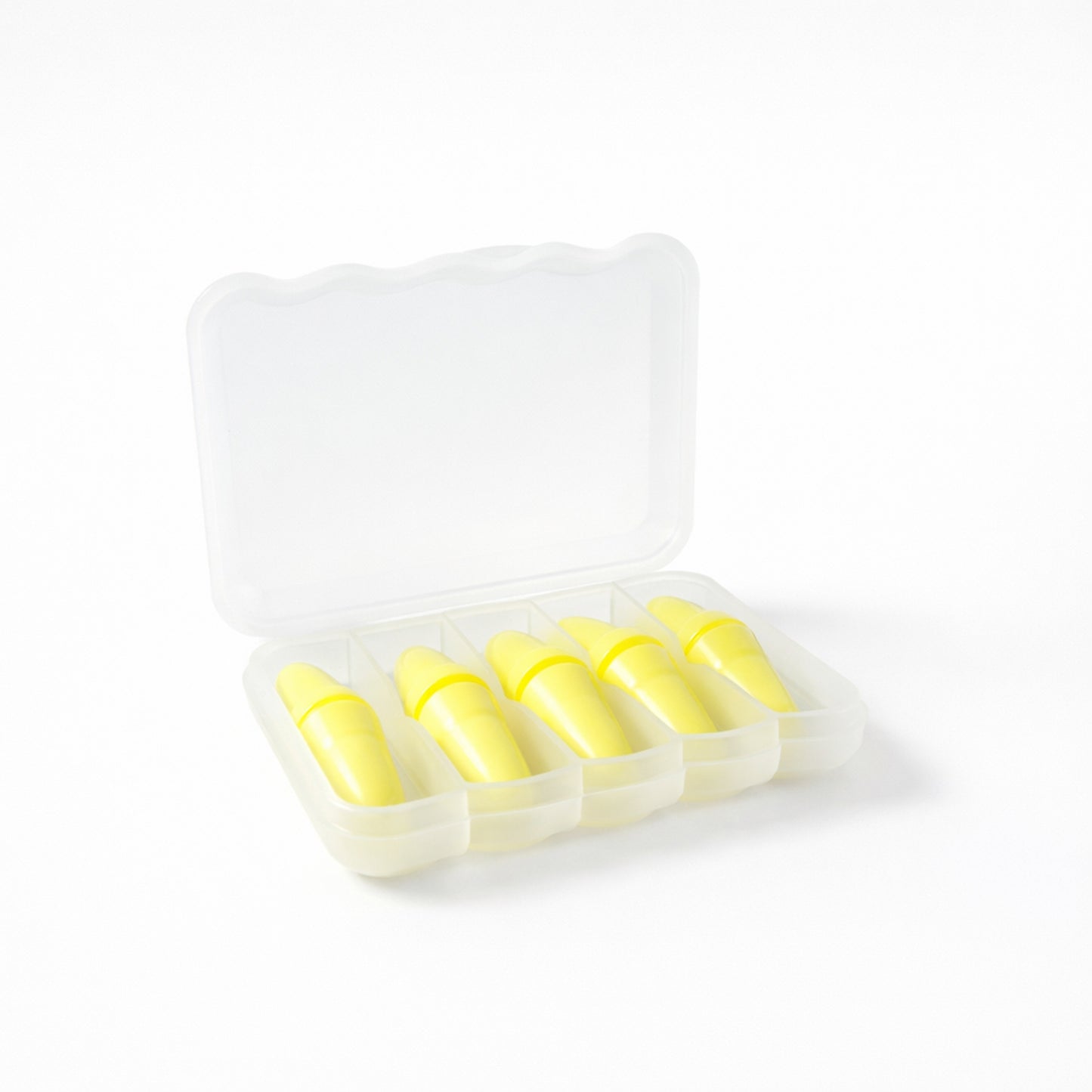 Soft Reusable Foam Ear Plugs With Storage Case (5 Pair)