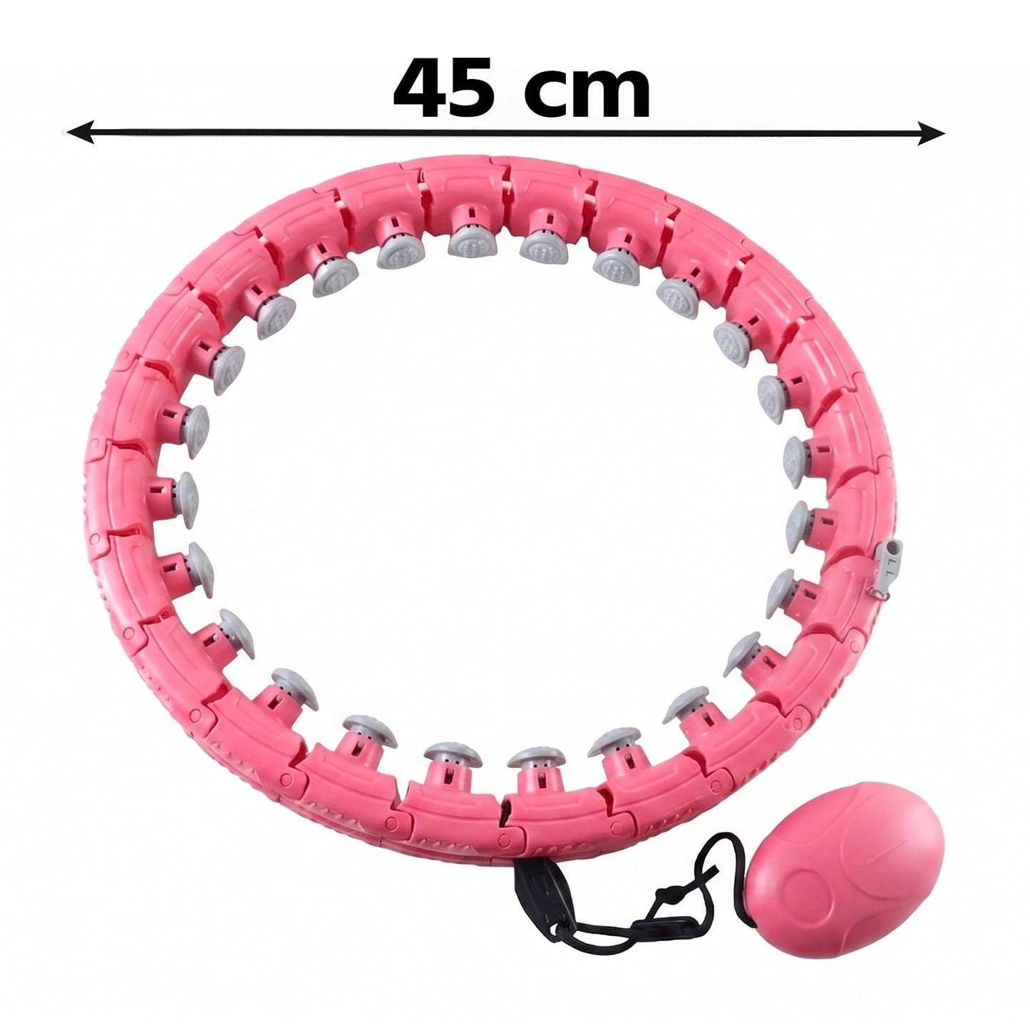 Adjustable Smart Weighted Hula Hoop With Massage Ball For Waist Slimming (1 Pc)