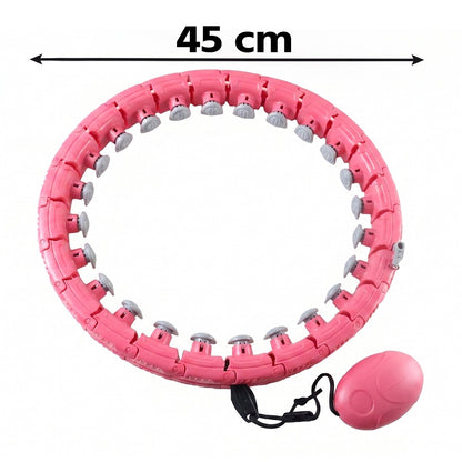 Adjustable Smart Weighted Hula Hoop With Massage Ball For Waist Slimming (1 Pc)