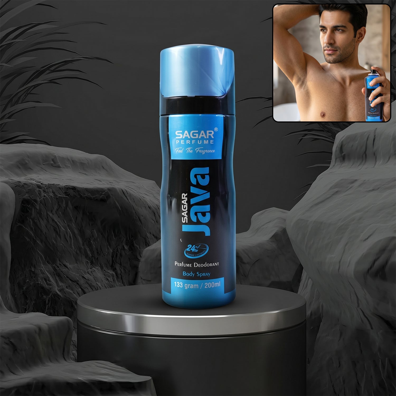 Sagar Java Perfume Body Spray Deodorant For Men (200 Ml)