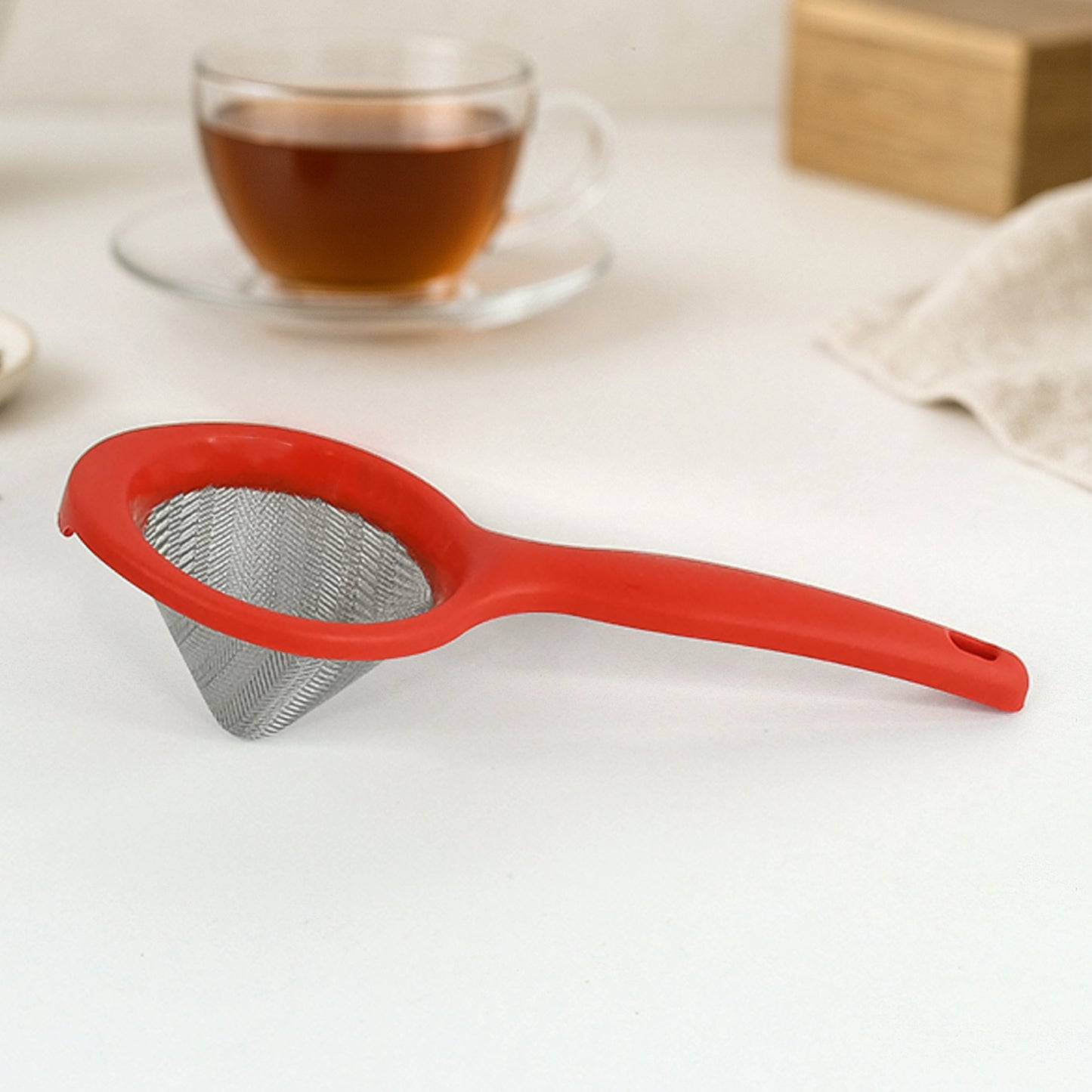 Apex Premium Green Tea Strainer With Fine Stainless Steel Mesh