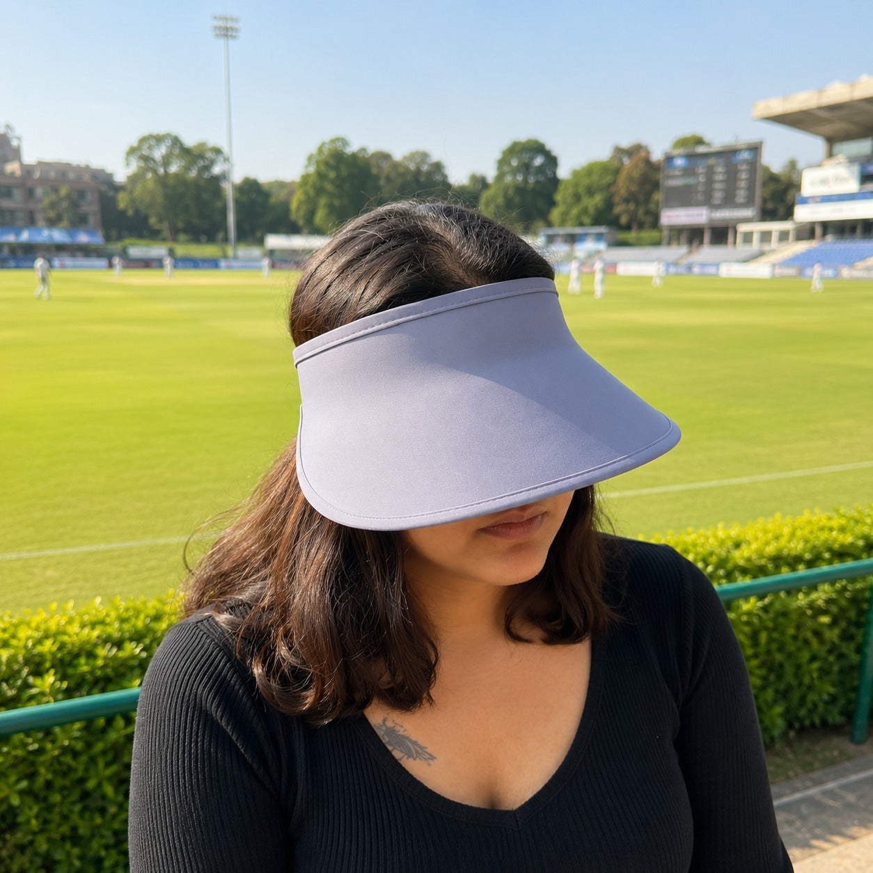 Women’s Adjustable Wide Brim Sun Visor Cap for Outdoor Summer Use (Random Color 1 PC)