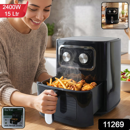 Sutai Air Fryer Oven 15 Litre 2400w Large Capacity Oil Free For Fam...