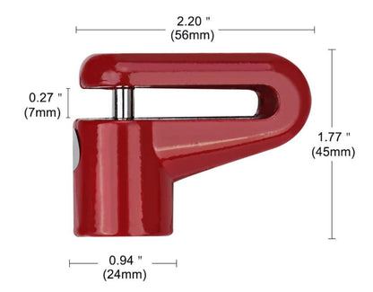 1514 Wheel Padlock Disc Lock Security For Motorcycles Scooters Bikes