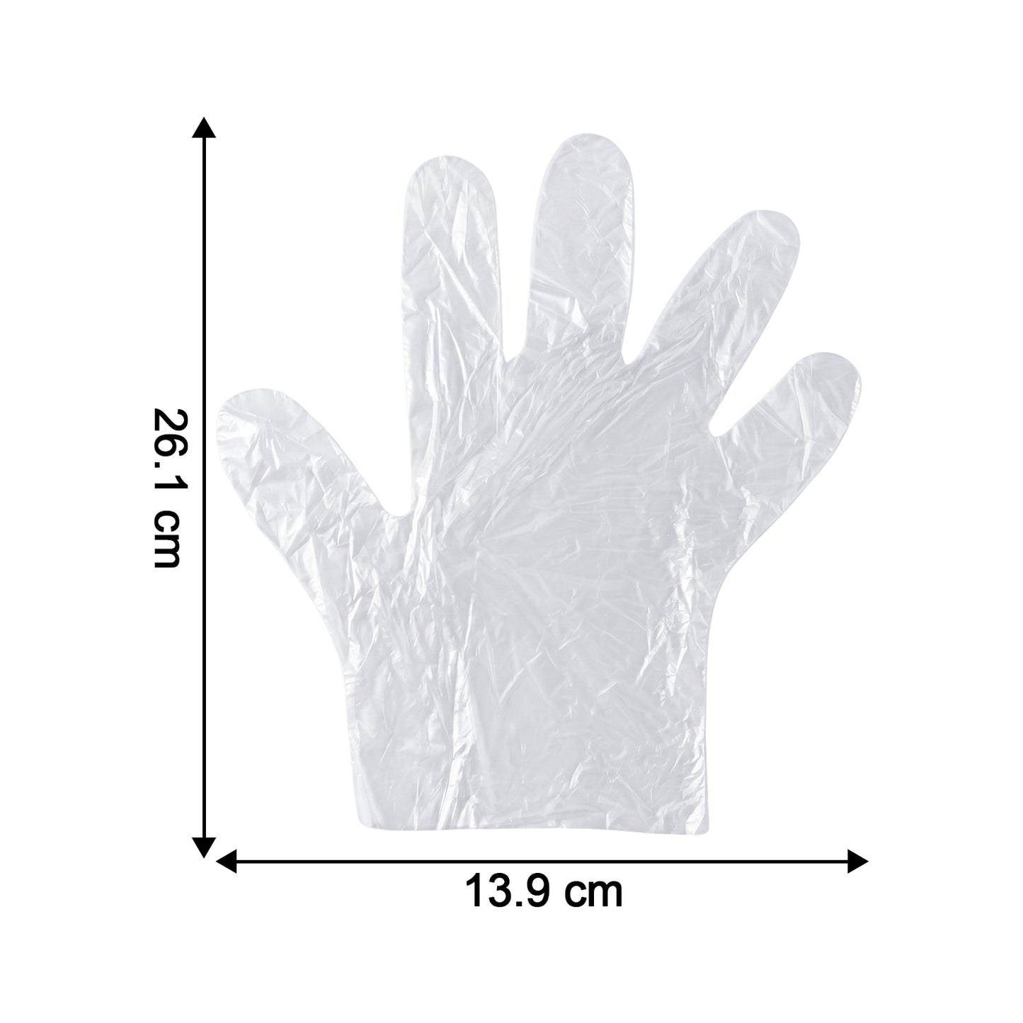 Disposable Plastic Gloves (100 Pc Large)