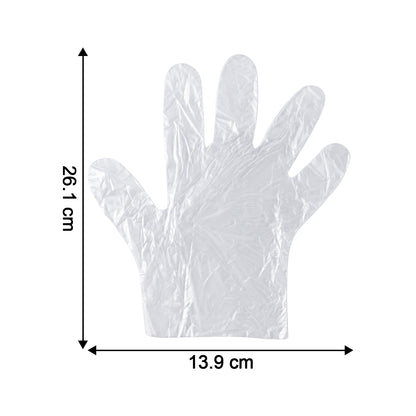 Disposable Plastic Gloves (100 Pc Large)