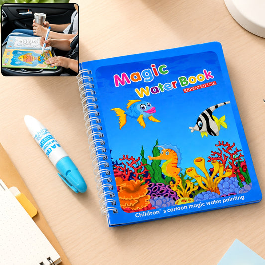 Magic Water Coloring Book  Reusable Mess-free Fun For Kids  Inventive Play
