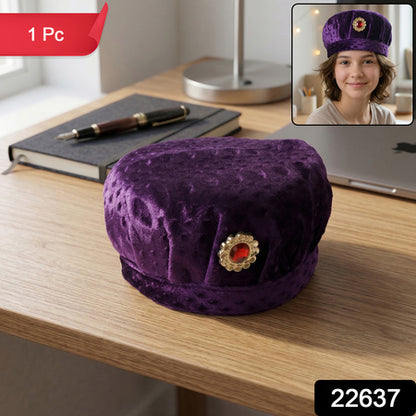 Premium Traditional Style Soft Velvet Cap (1 Pc)