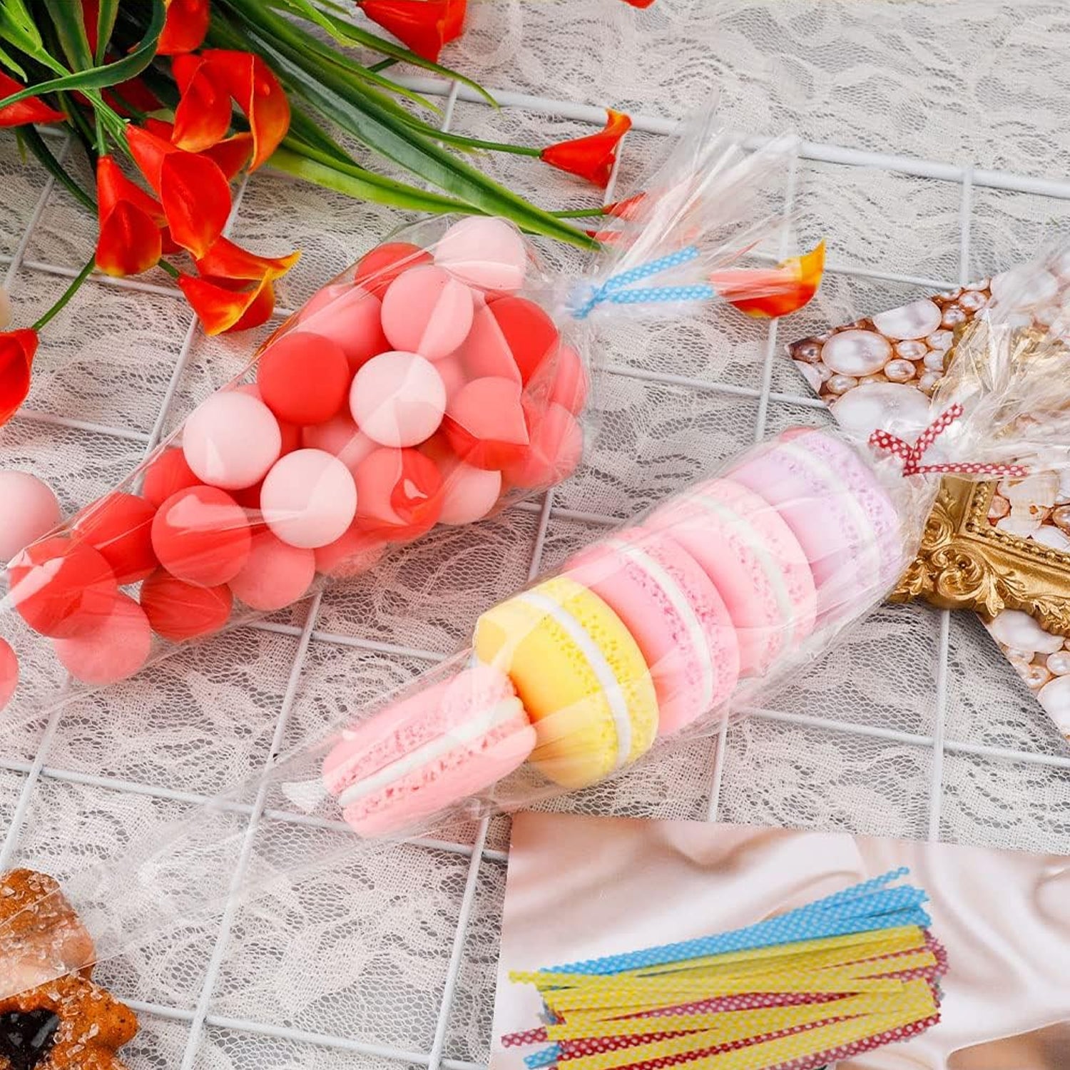 Disposable Piping Bags (100 Pcs Set  Medium)