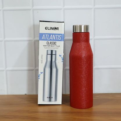 Stainless Steel Water Bottle Red Color (1000 Ml 1 Pc)