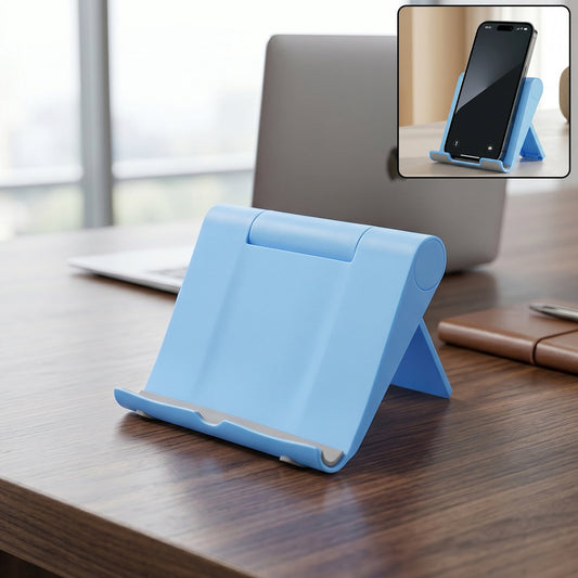 Plastic Foldable Mobile Phone Stand For Desk Use And Video Calls (1 Pc)