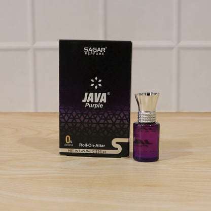 Sagar Java Purple Roll-on Attar Alcohol-free Perfume Oil For Men And Women (9.9 Ml)