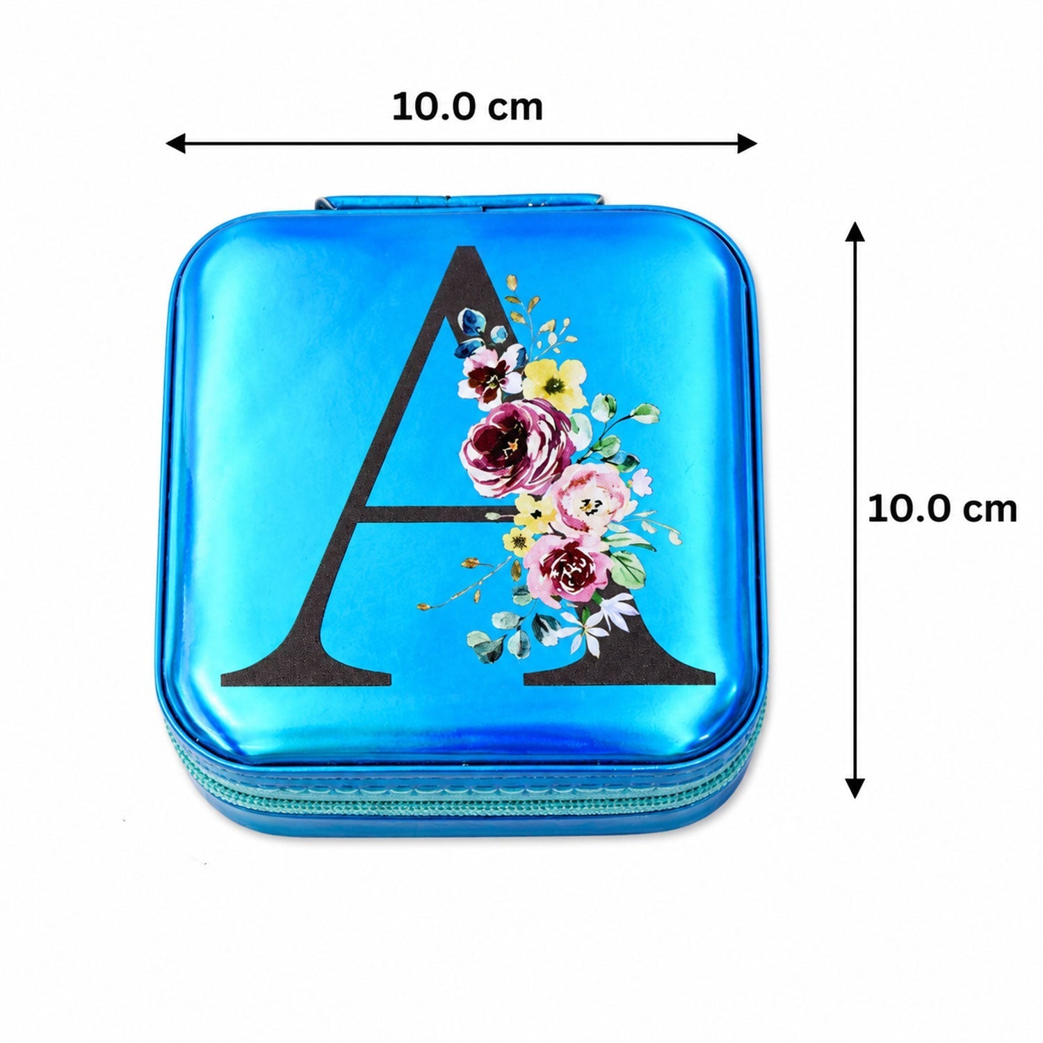 Mini Jewelry Organizer Box With Mirror For Rings And Earrings (1 Pc)