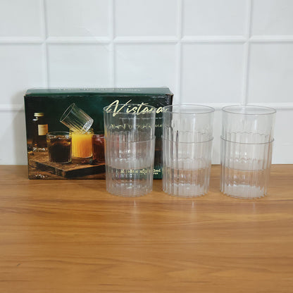 Premium Transparent Drinking Glass Set (6 Pc Set 300 Ml Approx)